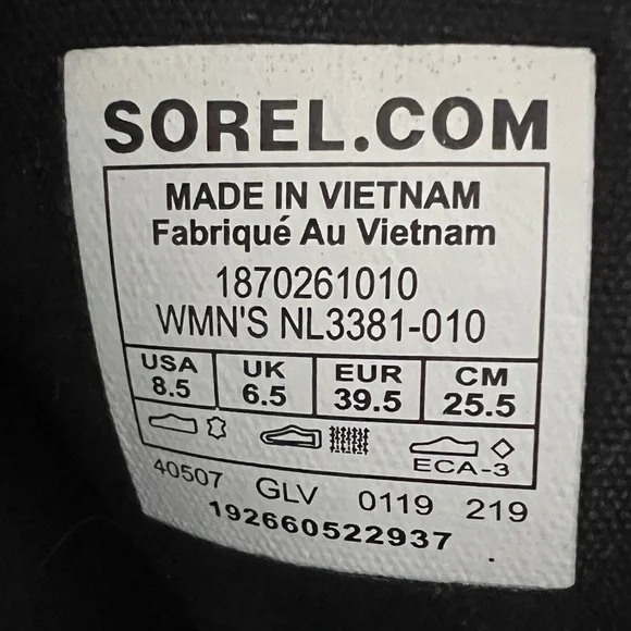 Sorel Cate Waterproof Full Grain Leather Suede Block Heel Bootie Size 8.5 - Picture 6 of 6